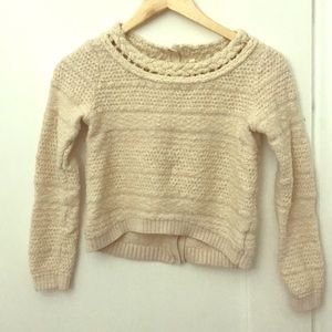 Anthropologie cream color sweater